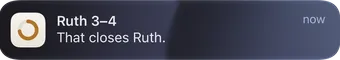A reminder: Ruth 3–4 — That closes Ruth.